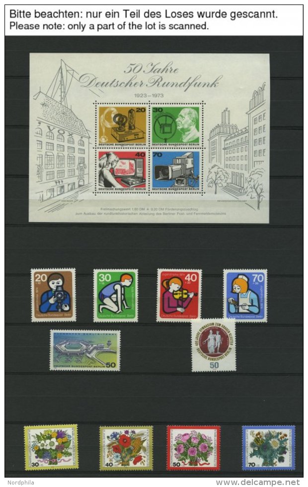 SAMMLUNGEN **, Bis Auf Mi.Nr. 236 In Den Hauptnummern Komplette Postfrische Teilsammlung Berlin Von 1961-81 Sauber Im Ei - Collections