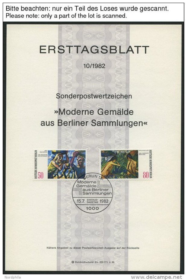 ERSTTAGSBL&Auml;TTER 637-88 BrfStk, 1981/2, 2 Komplette Jahrg&auml;nge, ETB 1/81 - 14/82, Pracht - Other & Unclassified