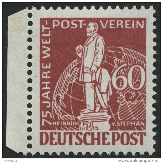 BERLIN 39 **, 1949, 60 Pf. Stephan, Herstellungsbedingter Gummipunkt, Pracht, Mi. 220.- - Gebraucht