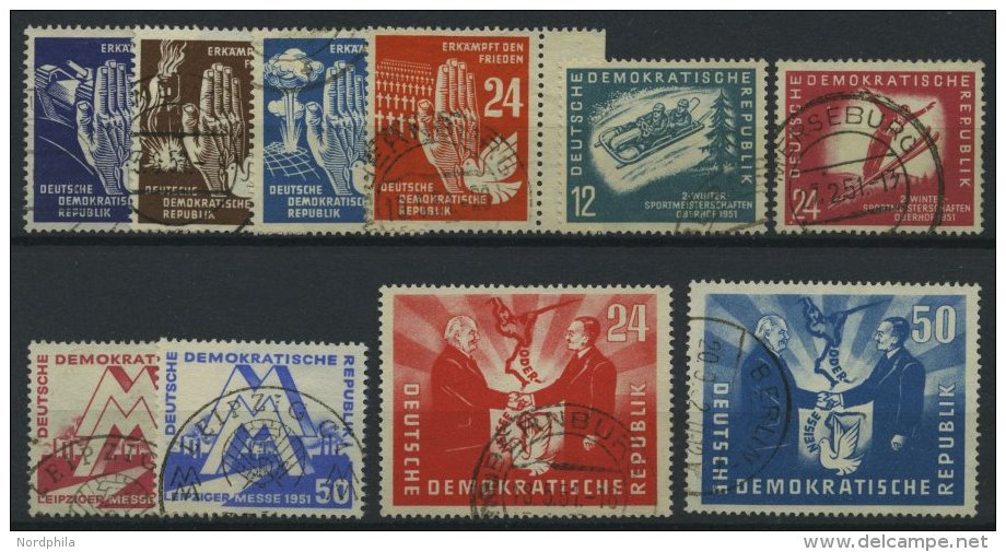 DDR 276-85 O, 1950/1, 10 Prachtwerte - Gebraucht