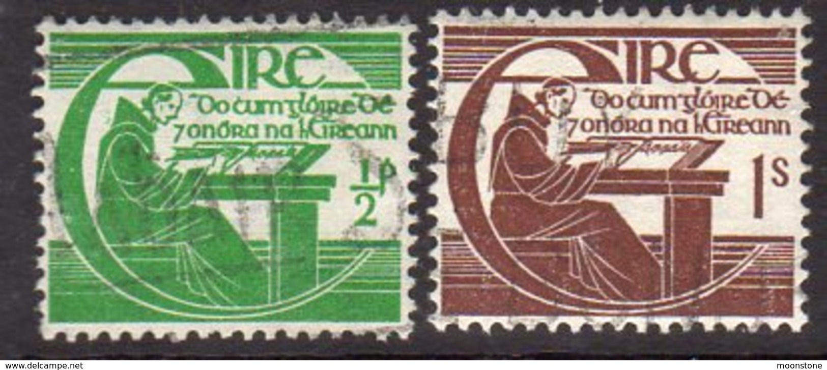 Ireland 1944 Michael O'Clery Set Of 2, Used, SG 133/4 - Nuovi