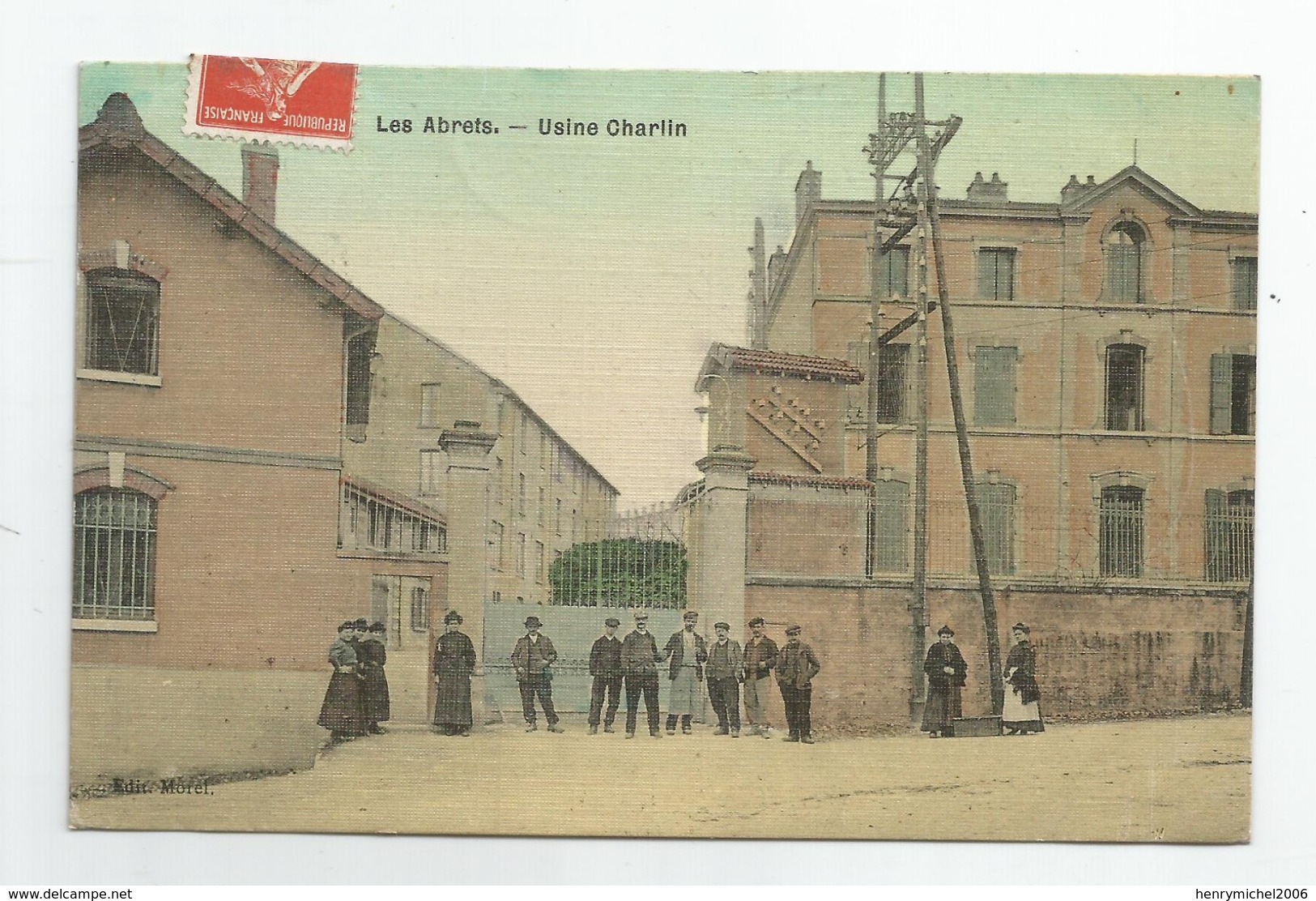 Isère - 38 - Les Aberts Usine Charlin Carte Toilée - Les Abrets