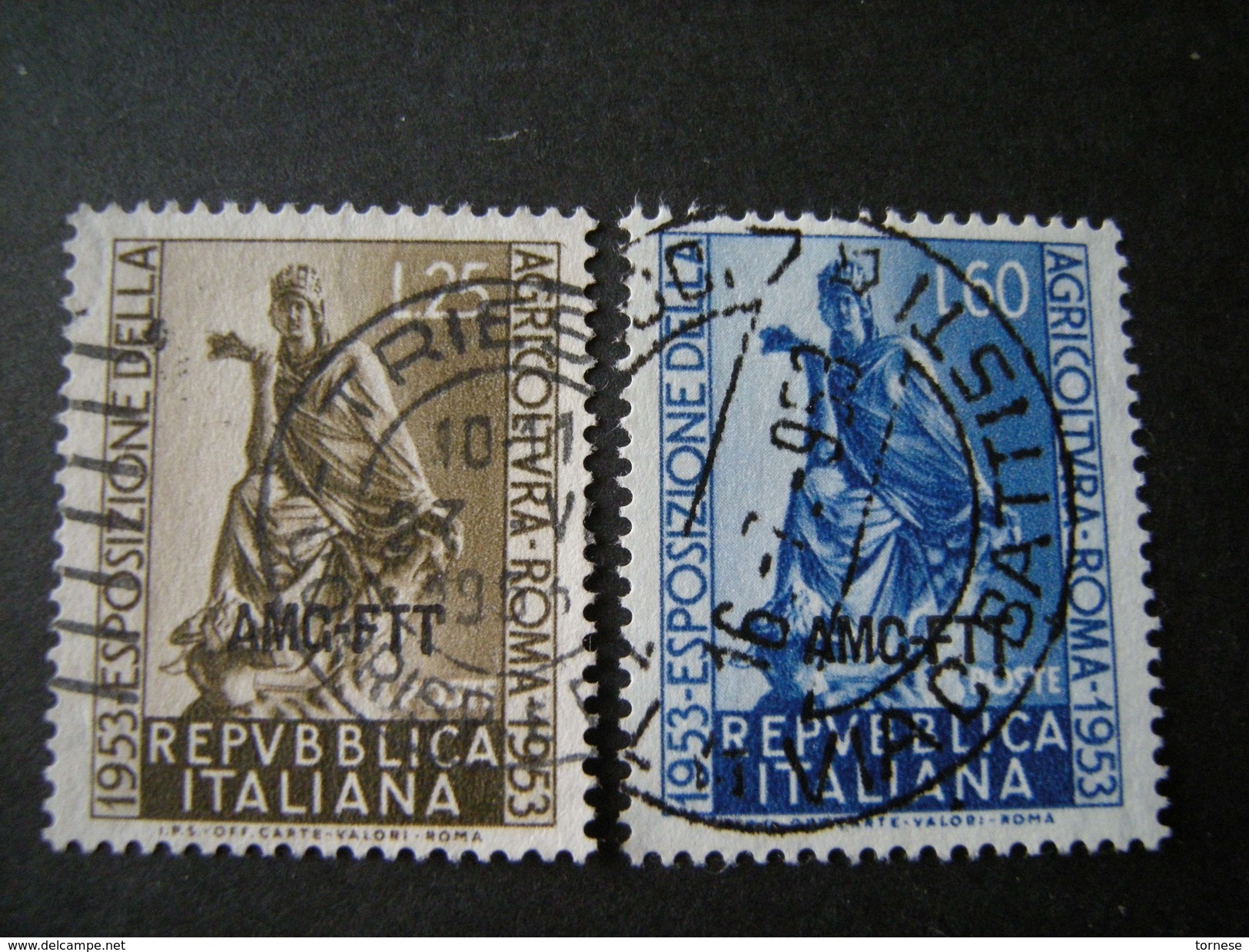 TRIESTE - AMGFTT. 1953, AGRICOLTURA, Usati, TB - Gebraucht