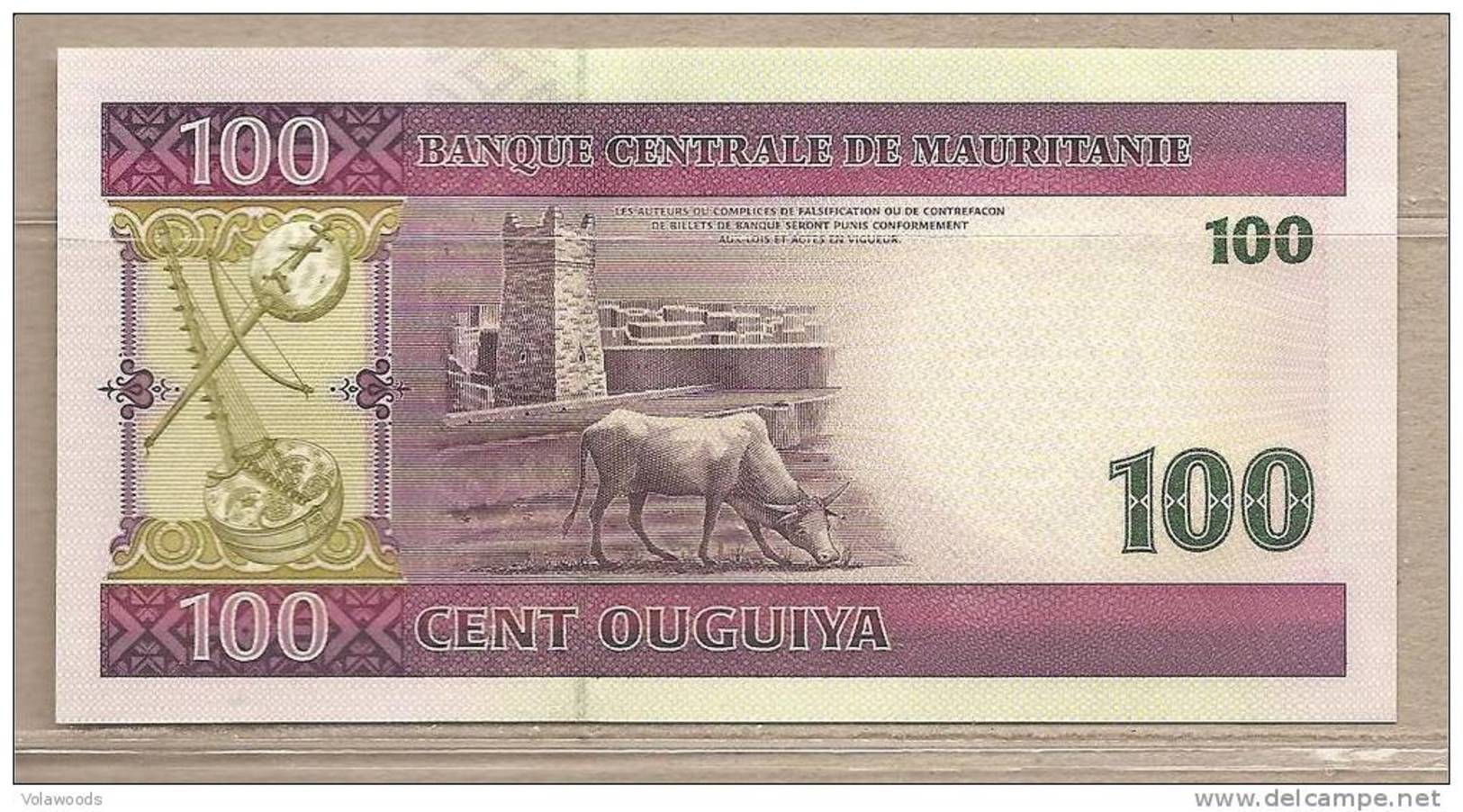 Mauritania - Banconota Non Circolata Da 100 Ouguiya P-10c - 2008 - Mauritania