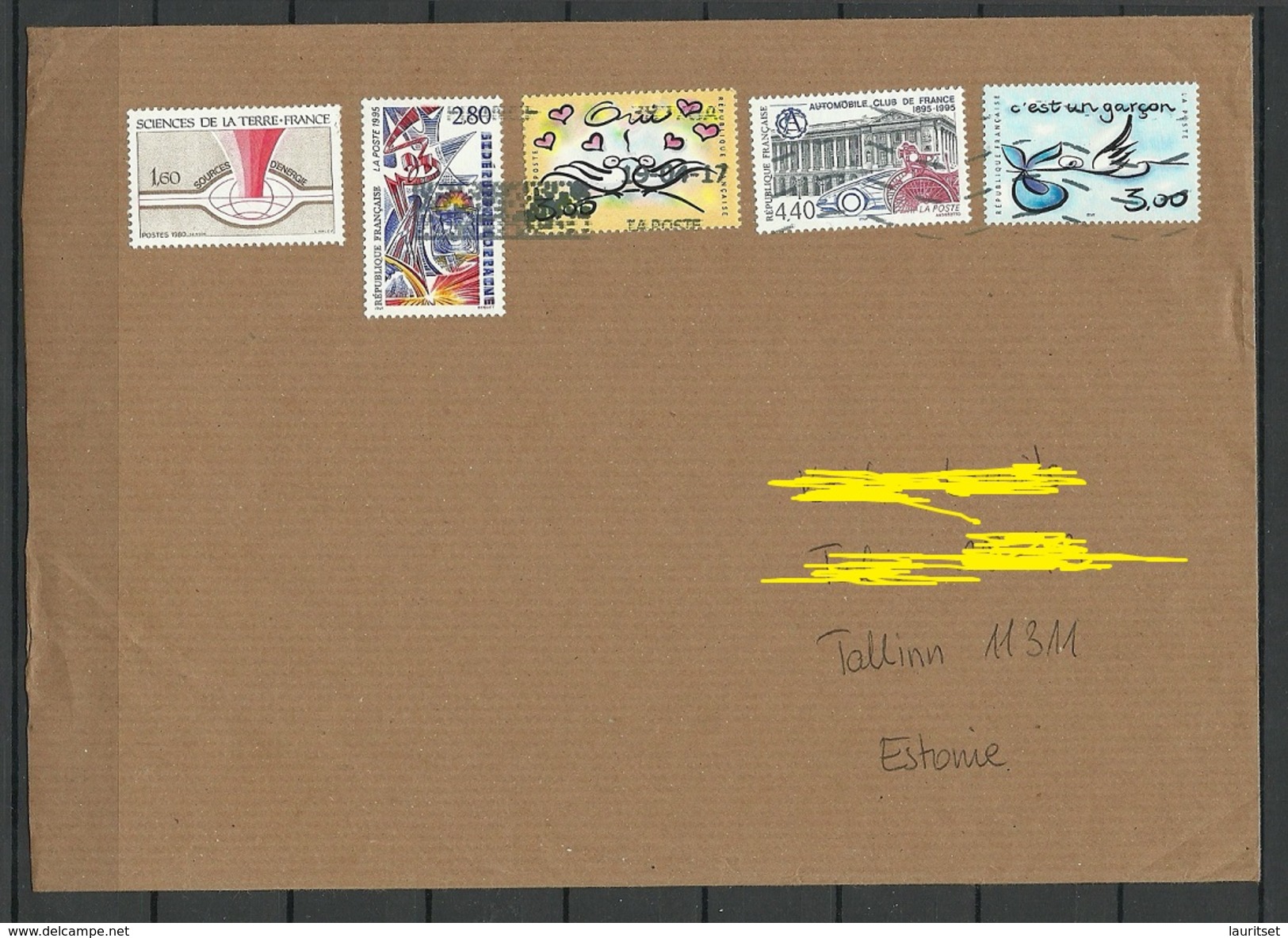 FRANCE 2017 Letter To Estonie Estonia - Covers & Documents