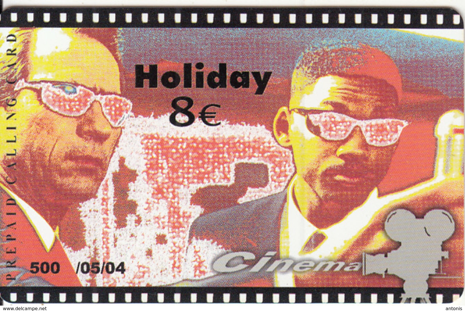 GREECE - Cinema, Men In Black/Tommy Lee Jones-Will Smith, Amimex Prepaid Card 8 Euro, Tirage 500, 05/04, Used - Cinema