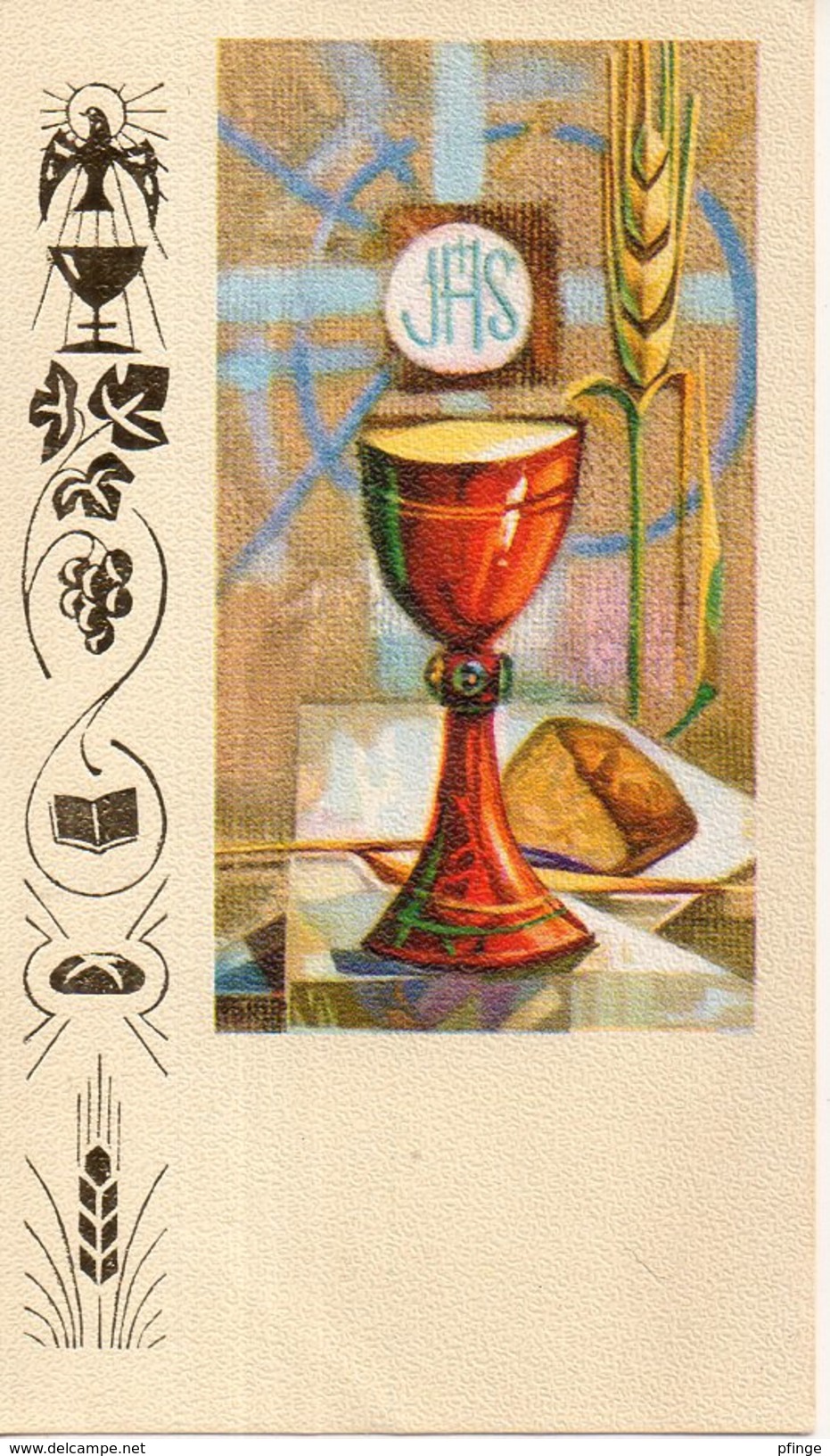 Profession De Foi 1968 (carte Gaufrée) - Images Religieuses