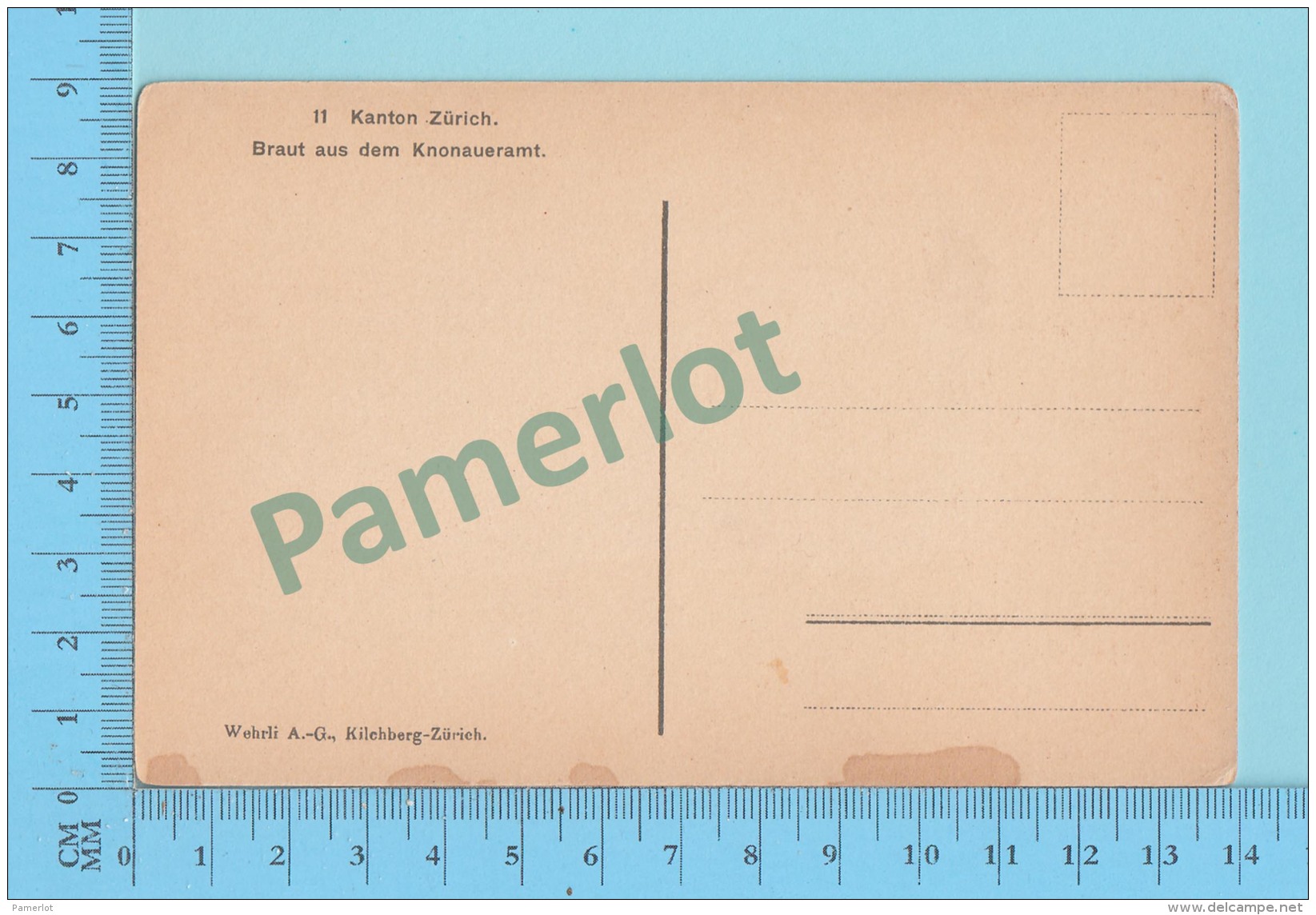 SUISSE - Zurich Braut Aus Dem Knonaueramt" ED:A.G. KILCHBERG ZURICH" - Post Card Carte Postale Cartolina - 2 Scans - Berg