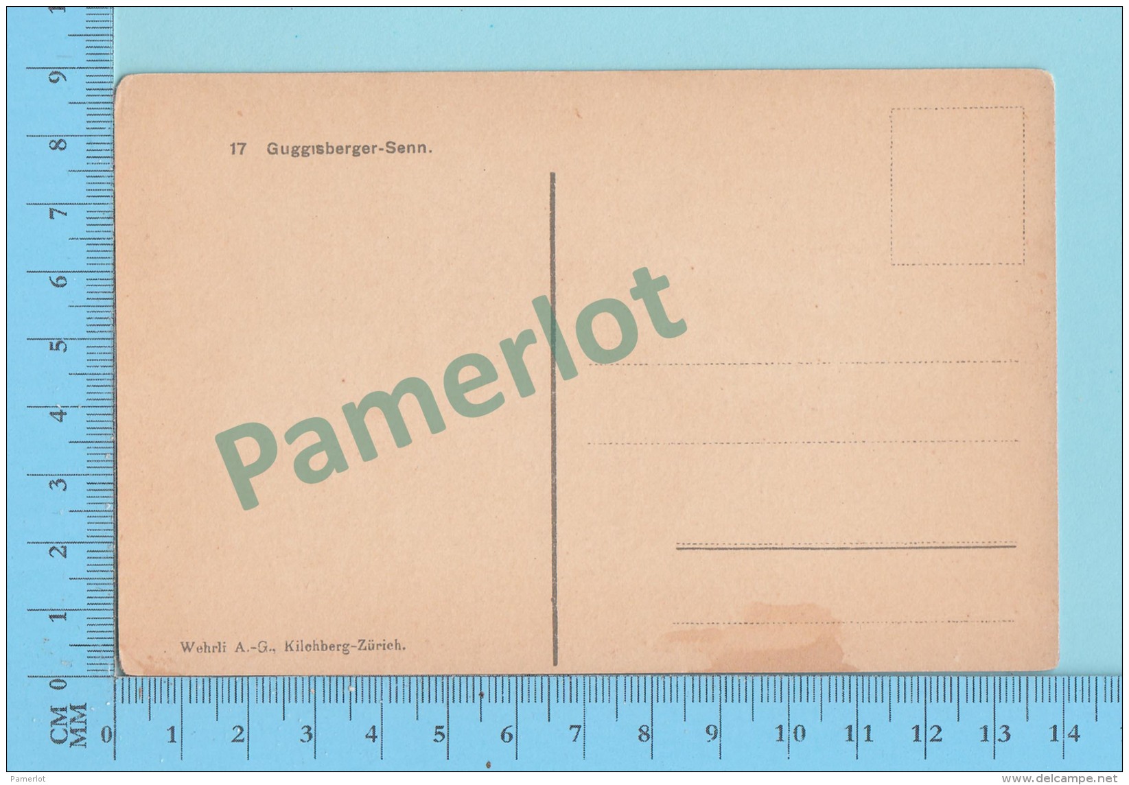 SUISSE -Guggisberger Senn " ED:A.G. KILCHBERG ZURICH" - Post Card Carte Postale Cartolina - 2 Scans - Guggisberg