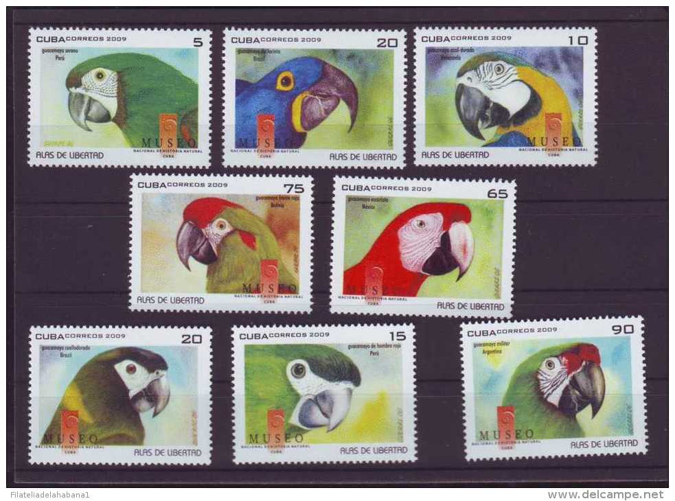 2009.19 CUBA 2009 COMPLETE SET MNH BIRD PARROT. AVES. LOROS. COTORRAS. - Unused Stamps