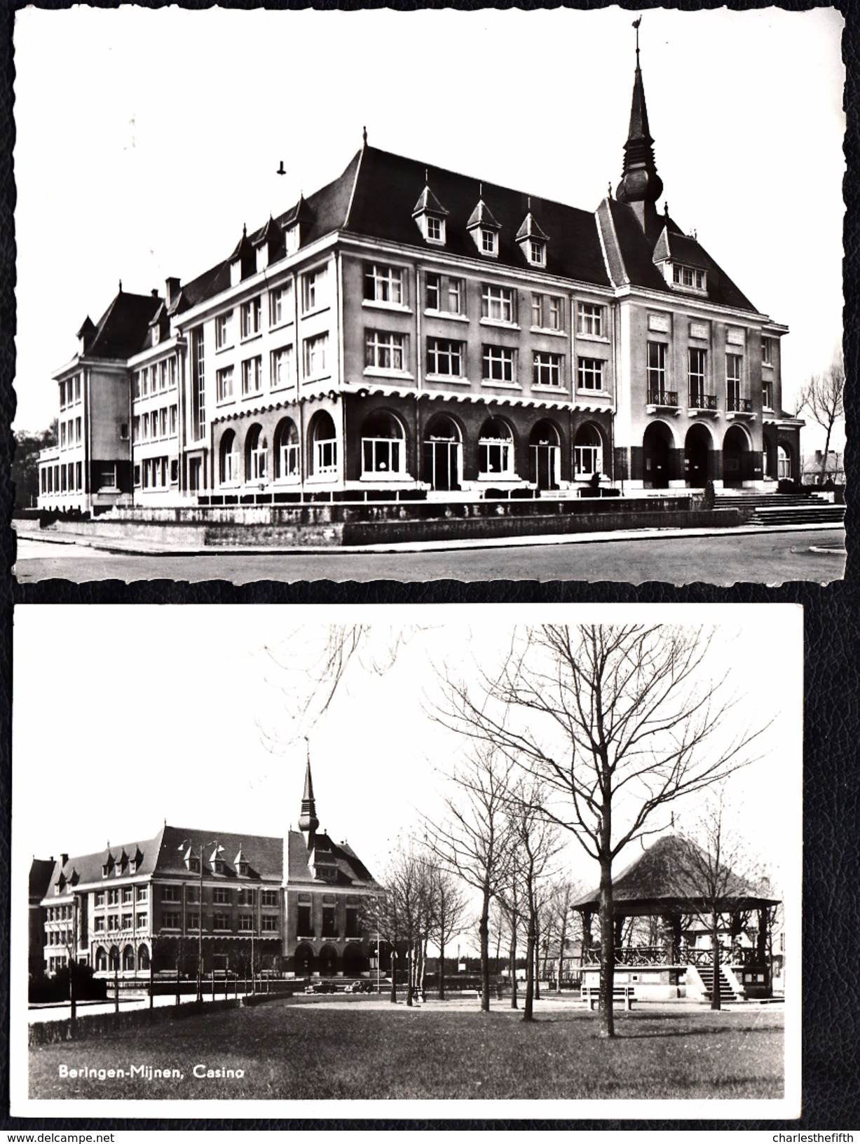 6 FOTOKAARTEN BERINGEN MIJN - Casino - Kerk - Kleuterschool - Beringen