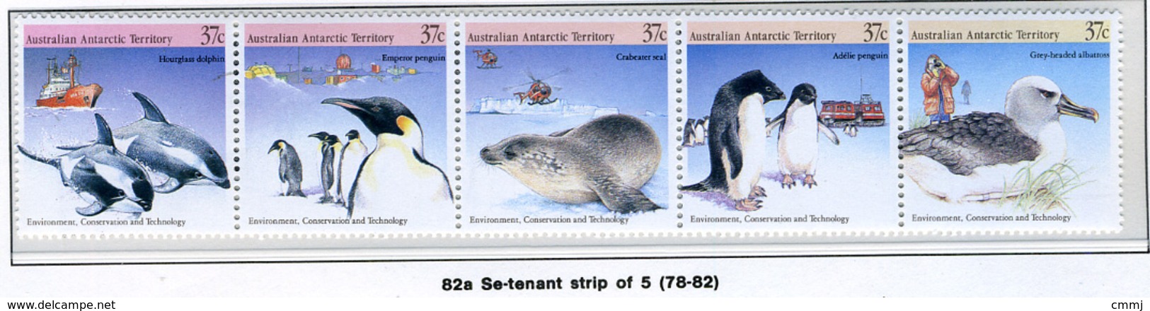 1988 - TERRITORIO ANTARTICO AUSTRALIANO - A.A.T  - Mi. Nr. 79/83 - NH - (CW2427.44) - Neufs