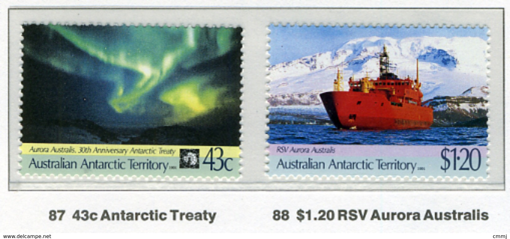 1989 - TERRITORIO ANTARTICO AUSTRALIANO - A.A.T  - Mi. Nr. 88/89 - NH - (CW2427.44) - Unused Stamps