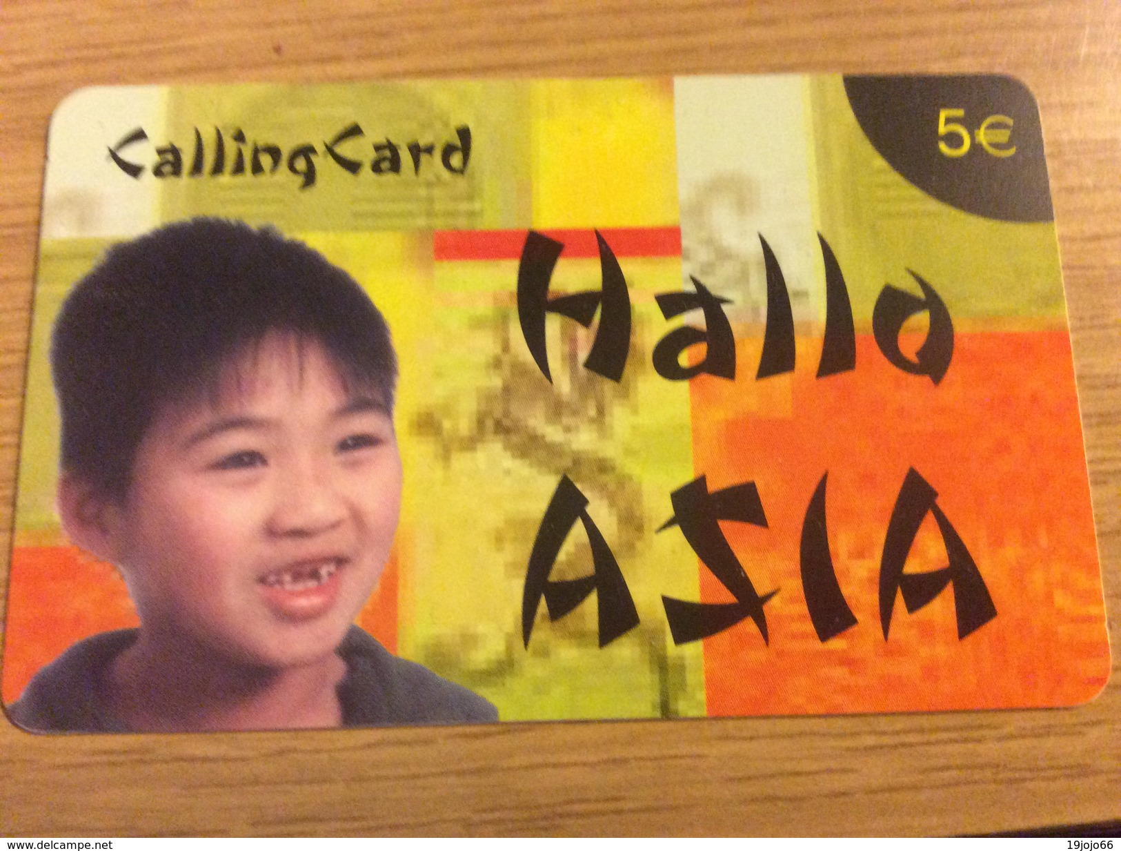 Hallo Asia  -  5 &euro;  - Little Boy   -   Used Condition - GSM, Cartes Prepayées & Recharges