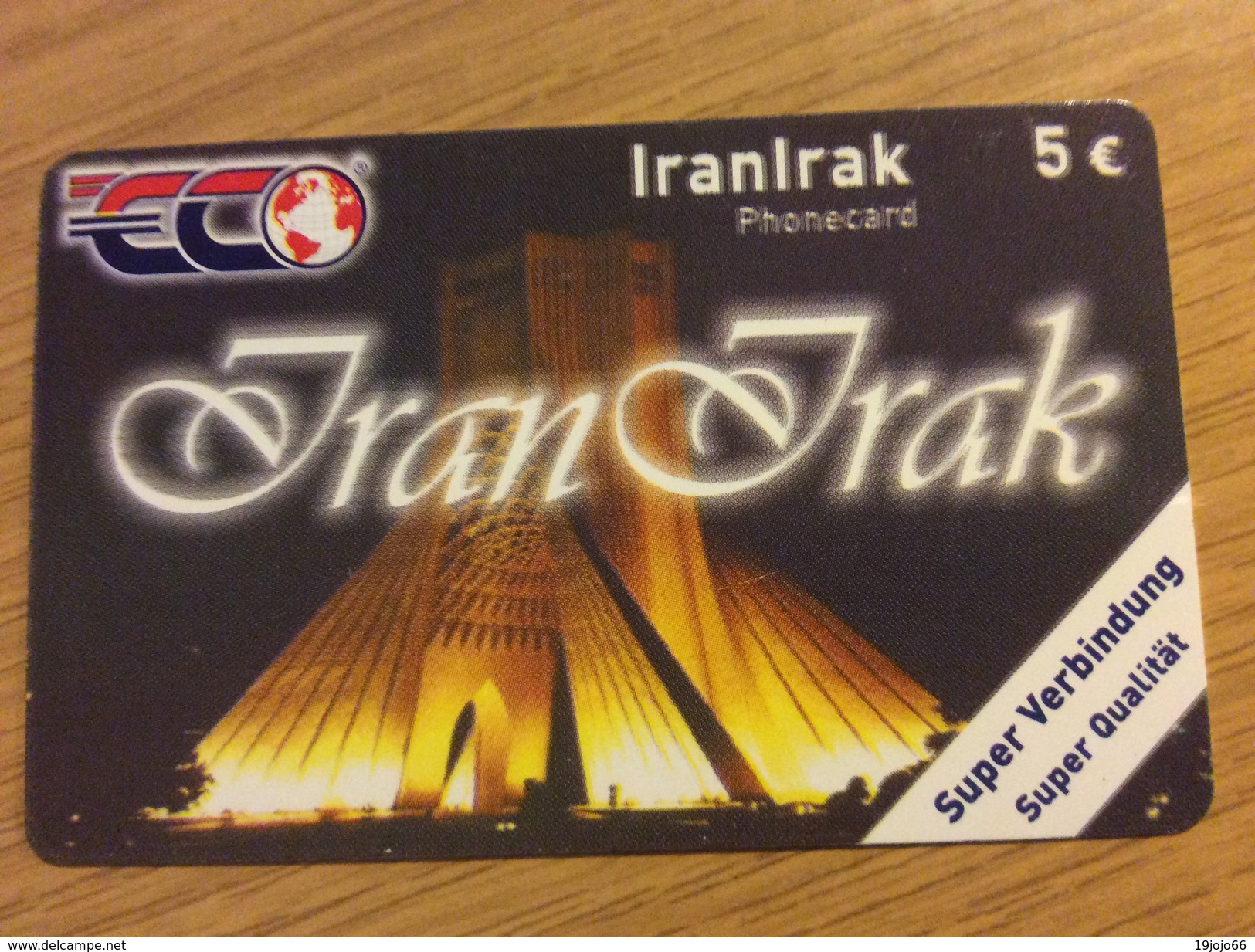 Iran Irak - 5 &euro;     - Little Printed   -   Used Condition - GSM, Cartes Prepayées & Recharges