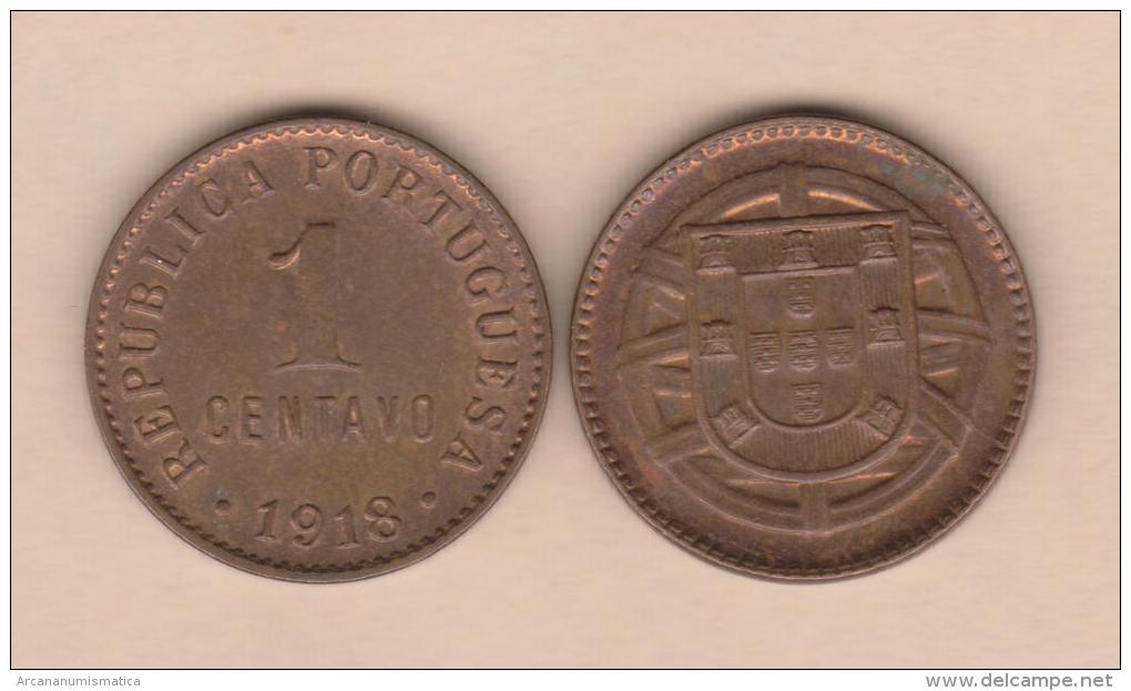 PORTUGAL  1 CENTAVO   BRONCE  1.918   KM#565   MBC/VF   T-DL-10.673 - Portugal