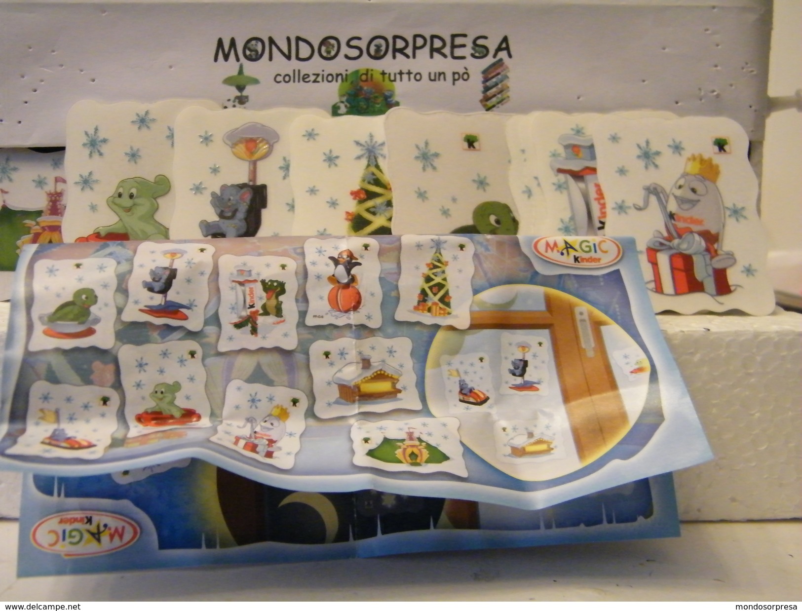 MONDOSORPRESA, (SC96-FF-C-9) FERRERO 40° ANNIVERSARIO, SET ADESIVI + CARTINA - Altri & Non Classificati