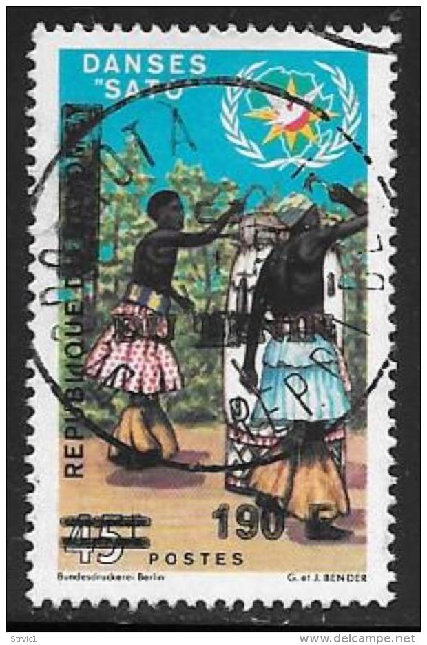 Benin(Dahomey) Scott # 690J Used #266 Surcharged, 1992 - Bénin – Dahomey (1960-...)