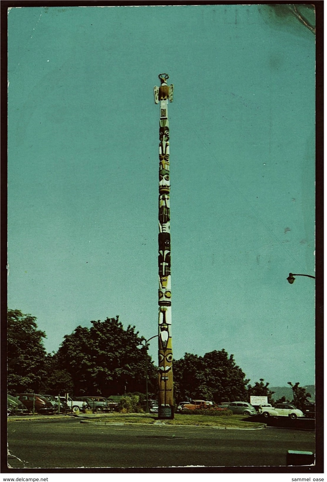 Located In Tacoma Washington, World's Tallest Totem Pole  -  Ansichtskarte Ca.1961  (7143) - Tacoma