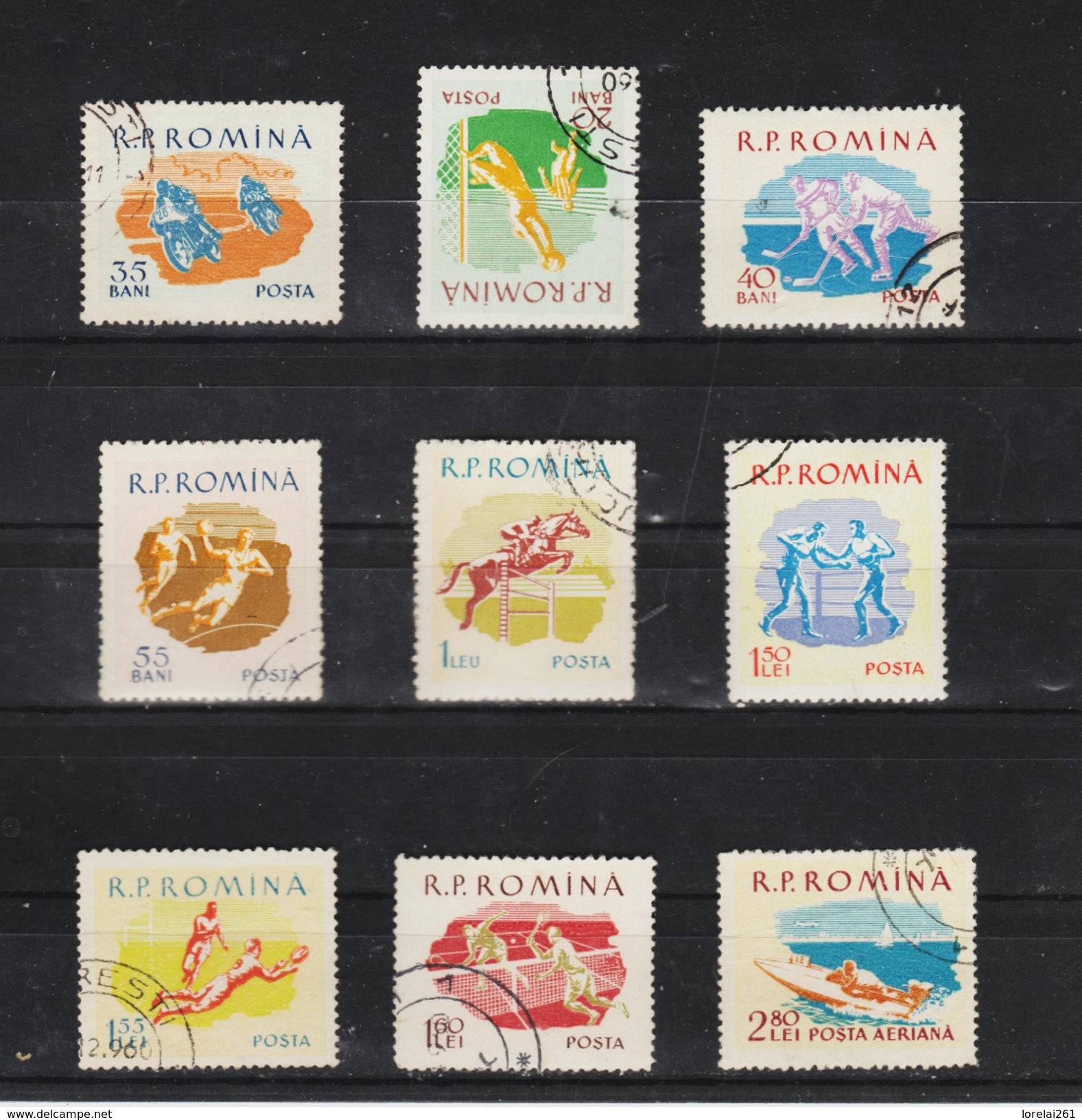 1959 - Sports  Mi No 1802/1810 Et Yv No 1643/1650+P.A. 103 - Gebraucht