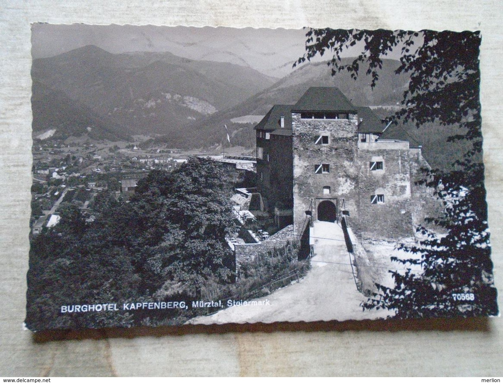 D149467  Austria  Burghotel  Kapfenberg , Mürztal Steiermark - Stamp Illwerke KW Lünersee 1962 - Mürzzuschlag