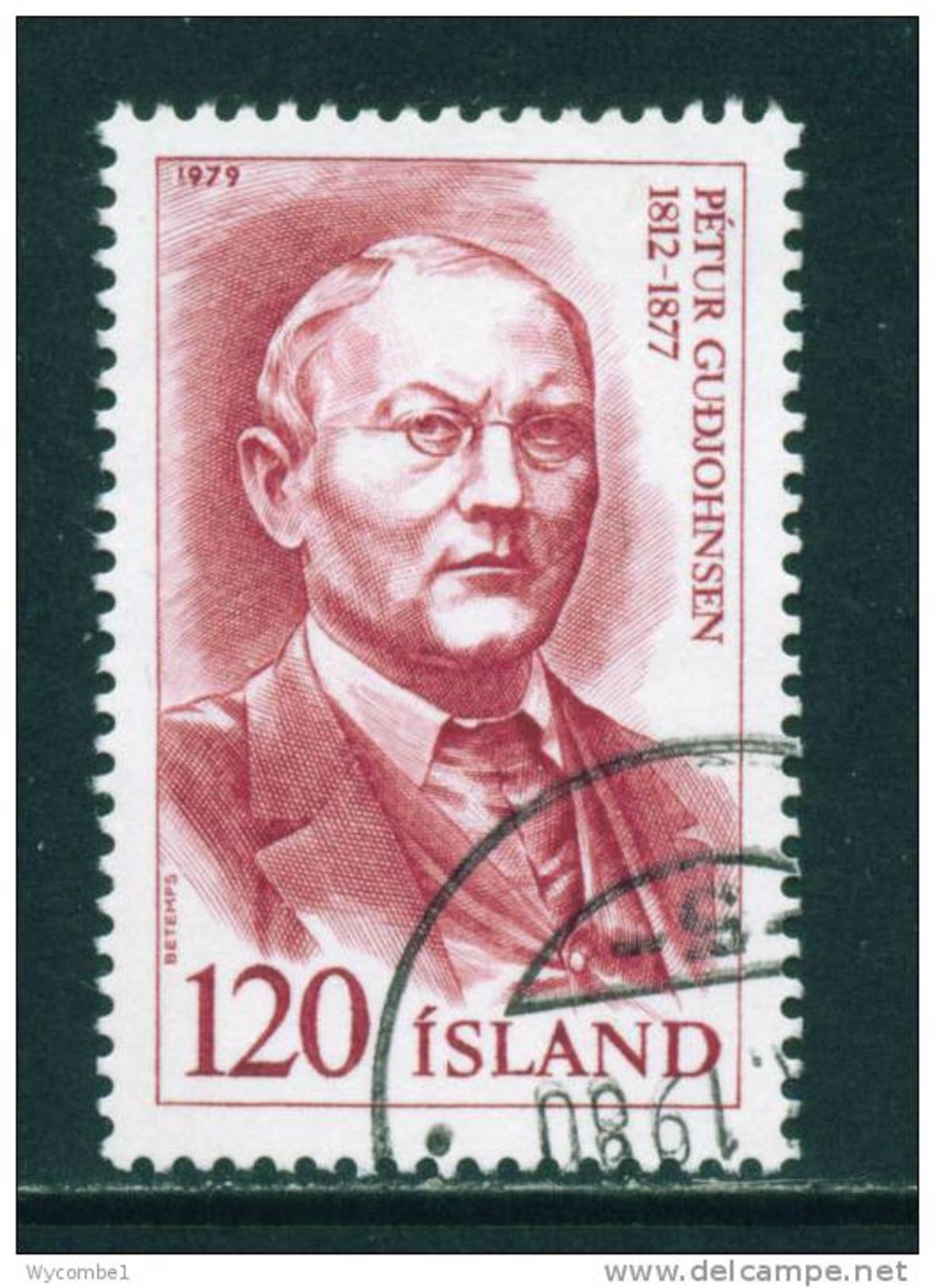 ICELAND - 1979 Famous Icelanders 120k Used (stock Scan) - Used Stamps