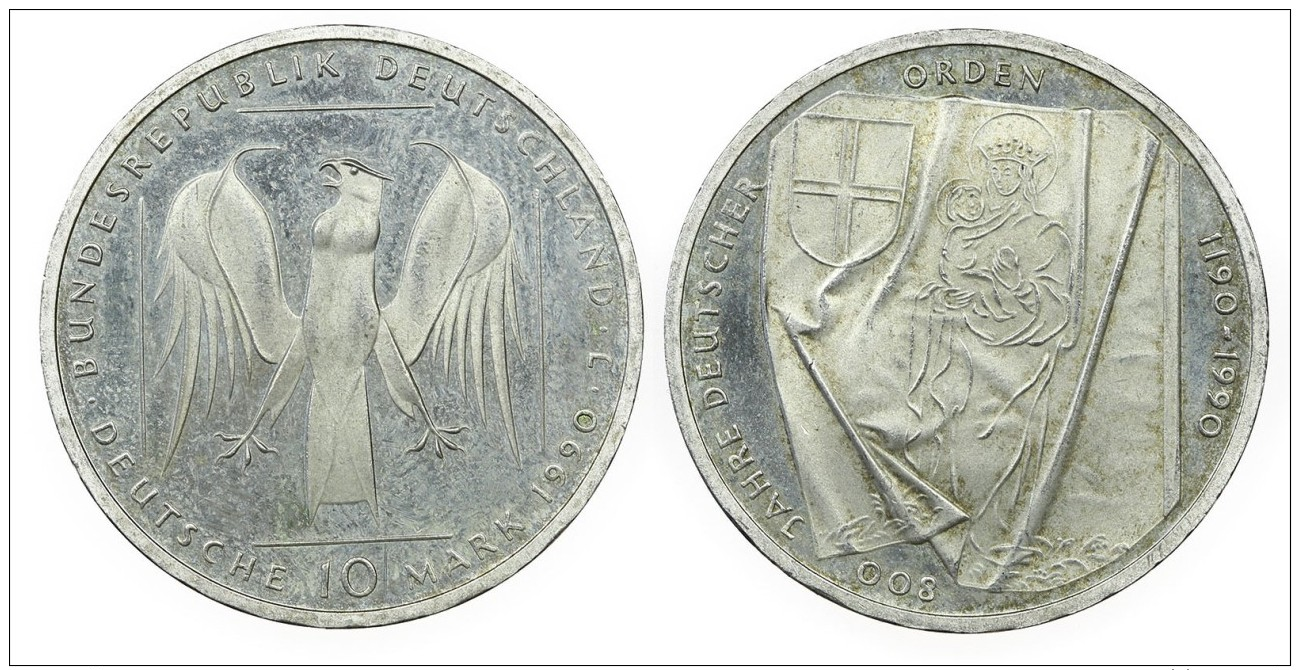 Germany - 10 Mark 1990 J - Münz- Und Jahressets