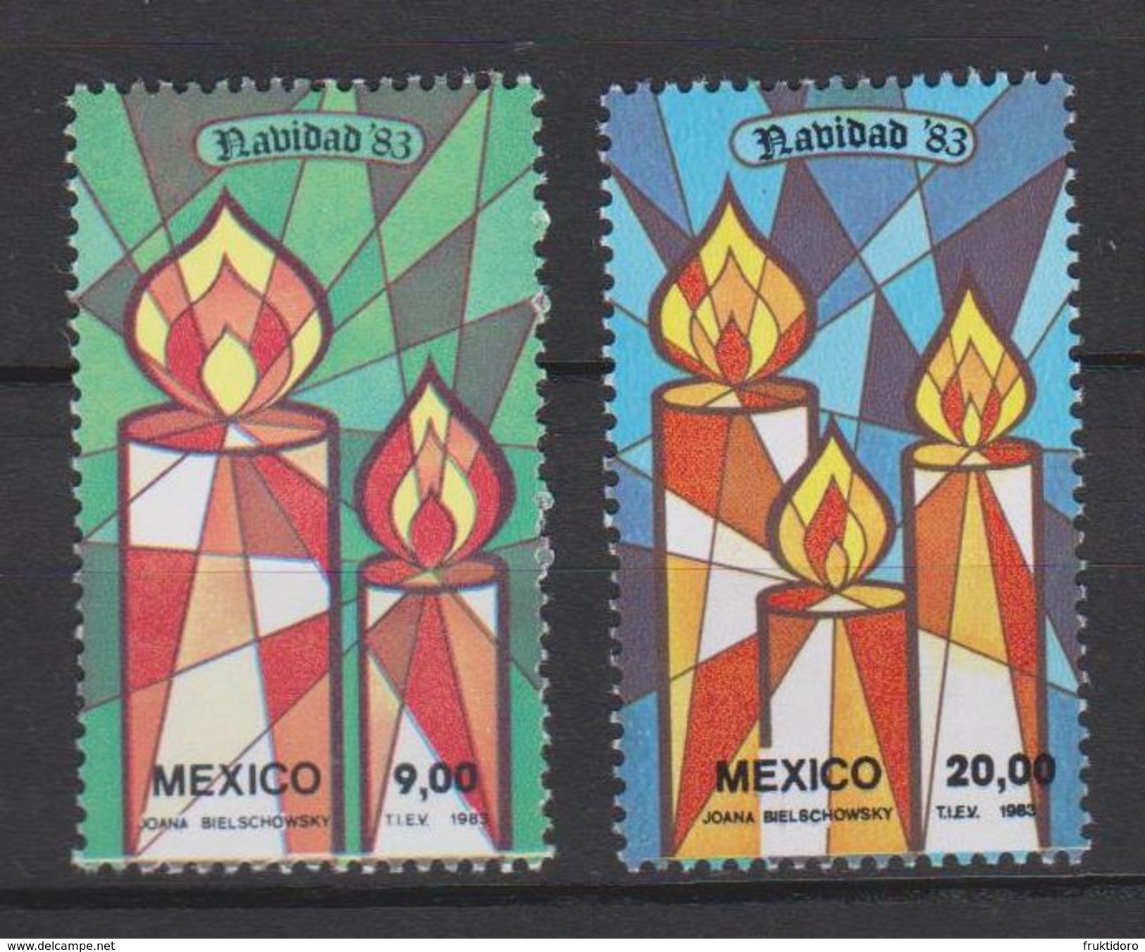 Mexico Mi 1875-1876 Christmas - Candles 1983 * * - Mexico