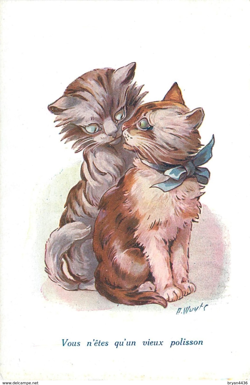 CHAT - CAT - KATZE -  ILLUSTRATEUR; A. WUYTS - "CHATERIES" - CPA N° 464. - Chats