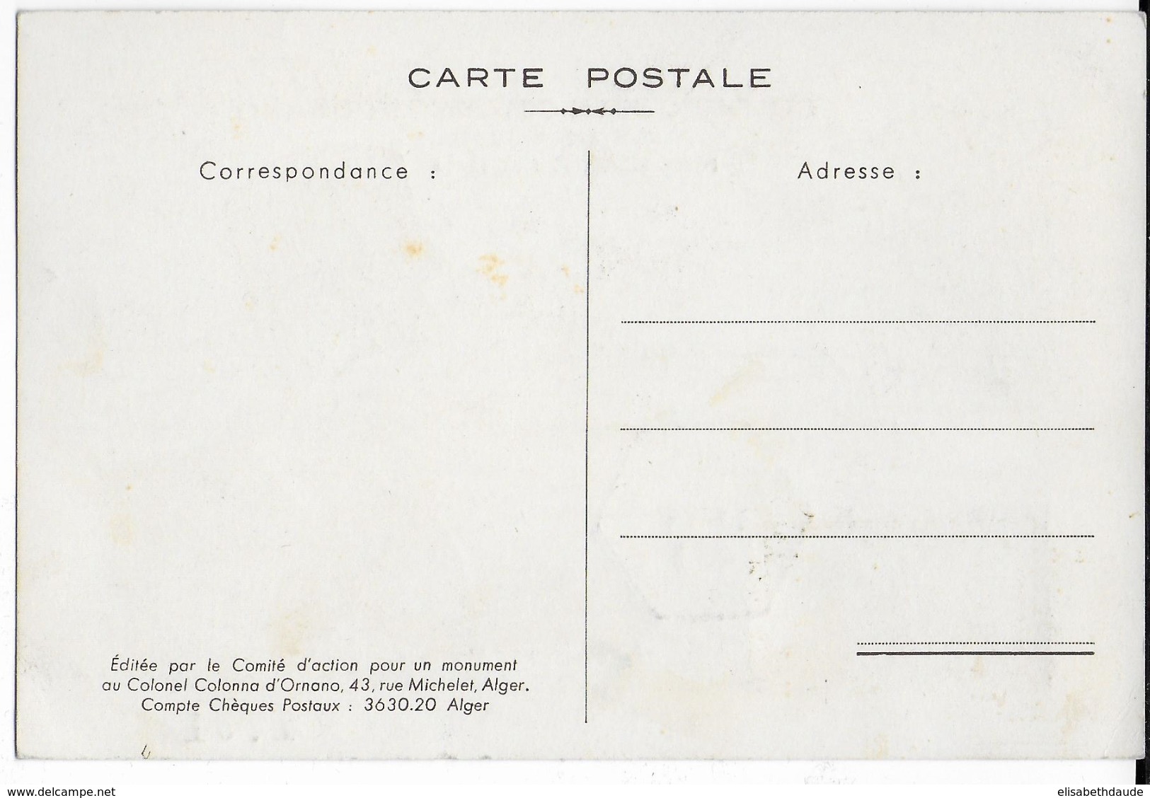 FEZZAN - 1950 - CARTE POSTALE MAXIMUM De SEBHA - COLONEL D'ORNANO - Briefe U. Dokumente