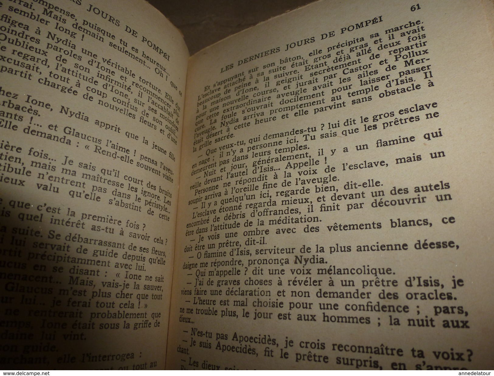 1936   LES DERNIERS JOURS DE POMPEI - Par Lord Lytton - 1901-1940