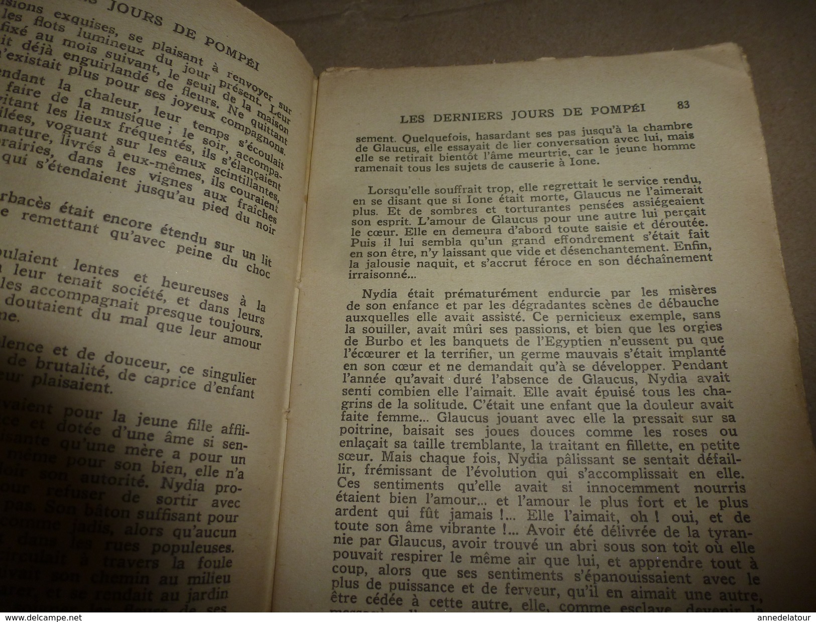 1936   LES DERNIERS JOURS DE POMPEI - Par Lord Lytton - 1901-1940