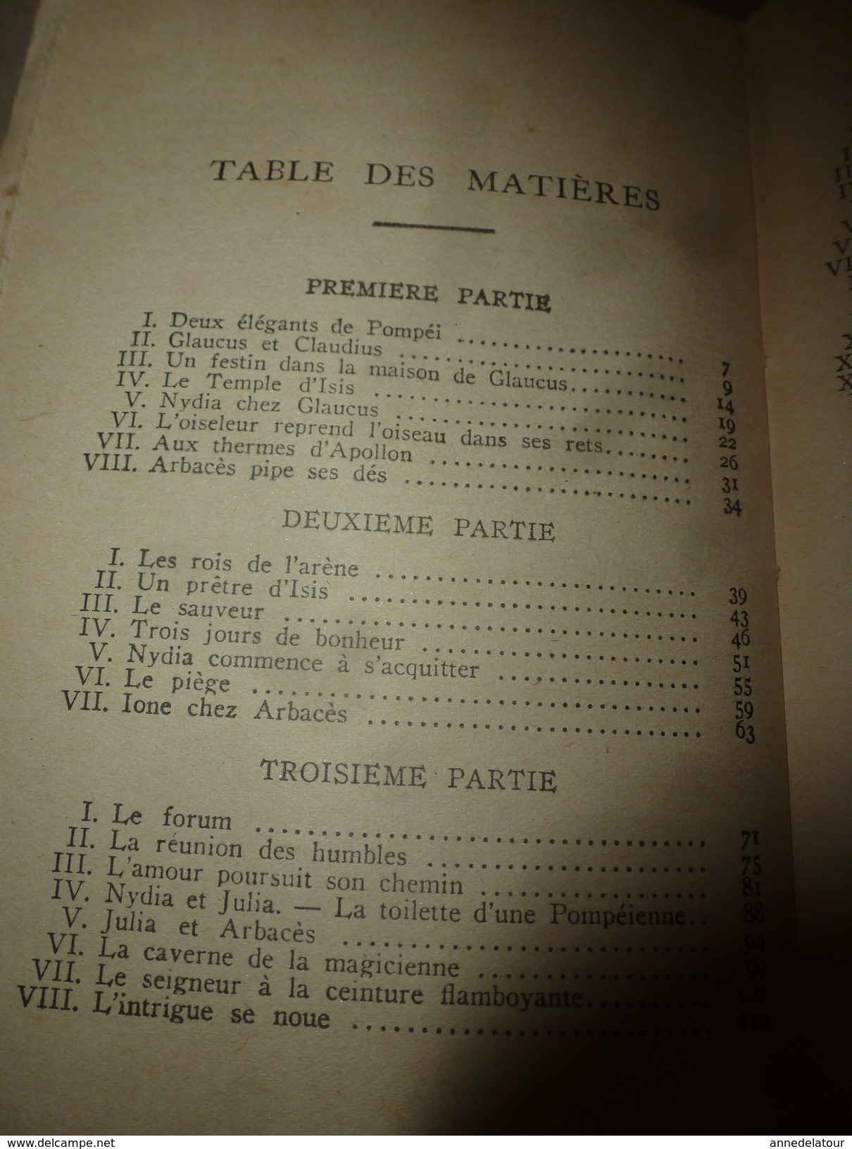 1936   LES DERNIERS JOURS DE POMPEI - par Lord Lytton