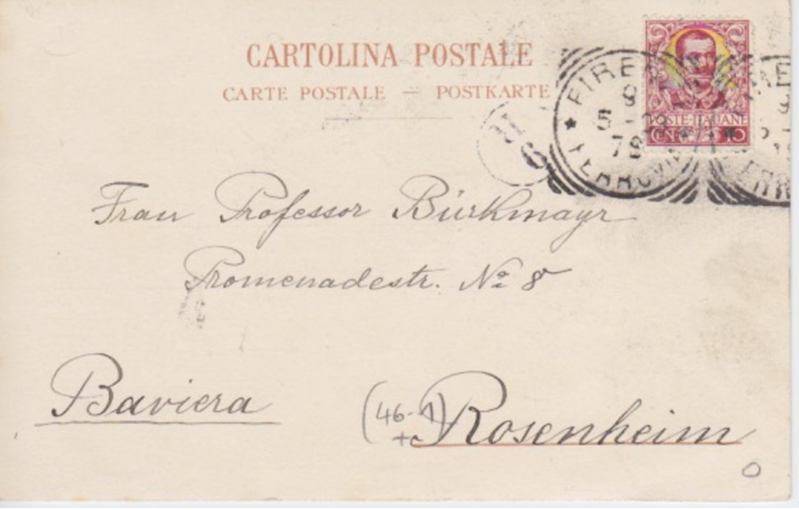 067 - CARTOLINA - DINTORNI DI FIRENZE - S. DOMENICO DI FIESOLE - VIAGGIATA 1909 ? - BELLA!!! - Firenze