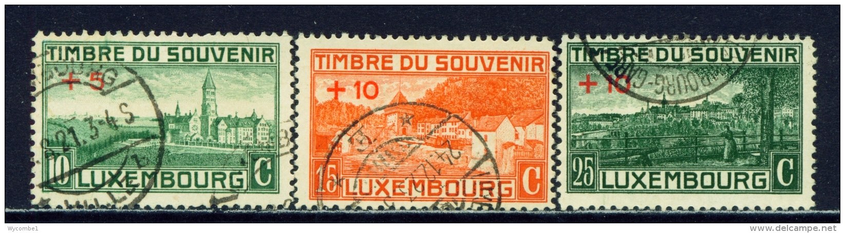 LUXEMBOURG  -  1921  War Monument Fund  Set  Used As Scan - Usati