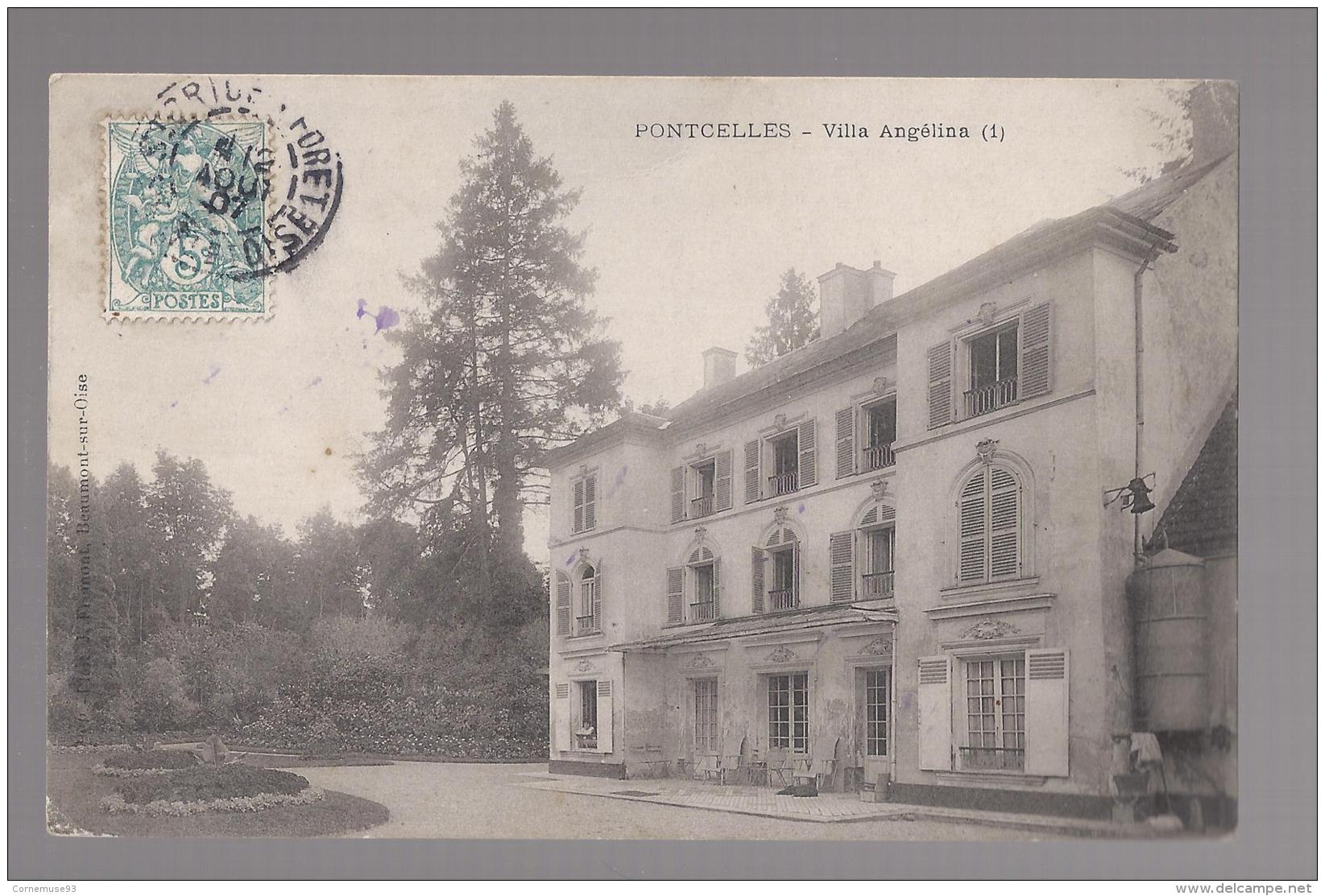 CPA 95- PONTCELLES - VILLA ANGELINA - Pontcelles