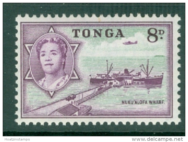 Tonga: 1953   Pictorial  SG109   8d   MH - Tonga (...-1970)