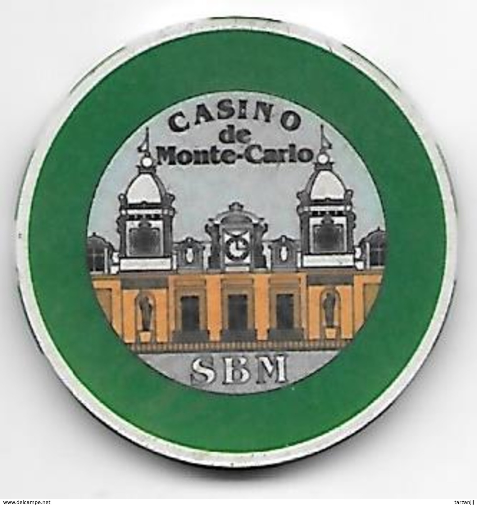 Ancien Jeton De Casino Société Des Bains De Mer De Monte Carlo - Monaco - Casino