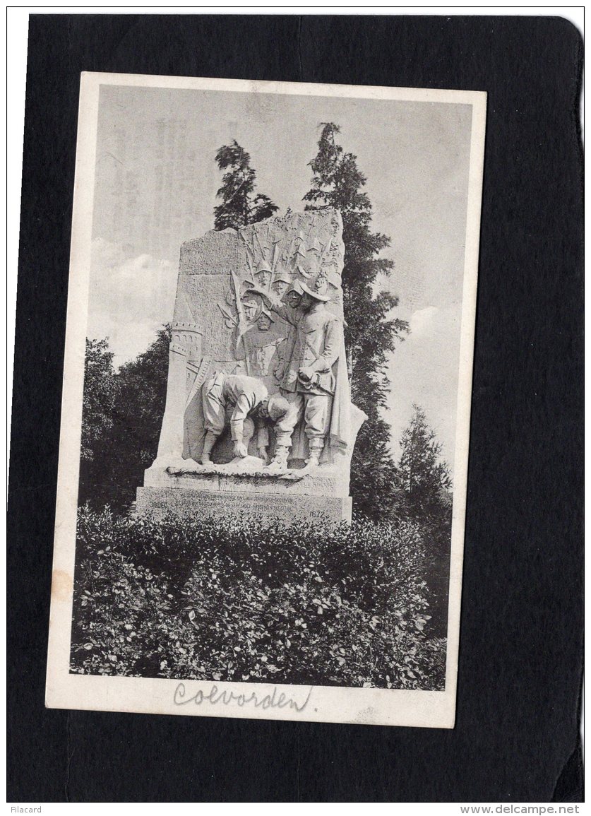 69962   Paesi  Bassi,   Standbeeld Voor Meindert Van Der Thijnen,  Coevorden,  VG  1932 - Coevorden