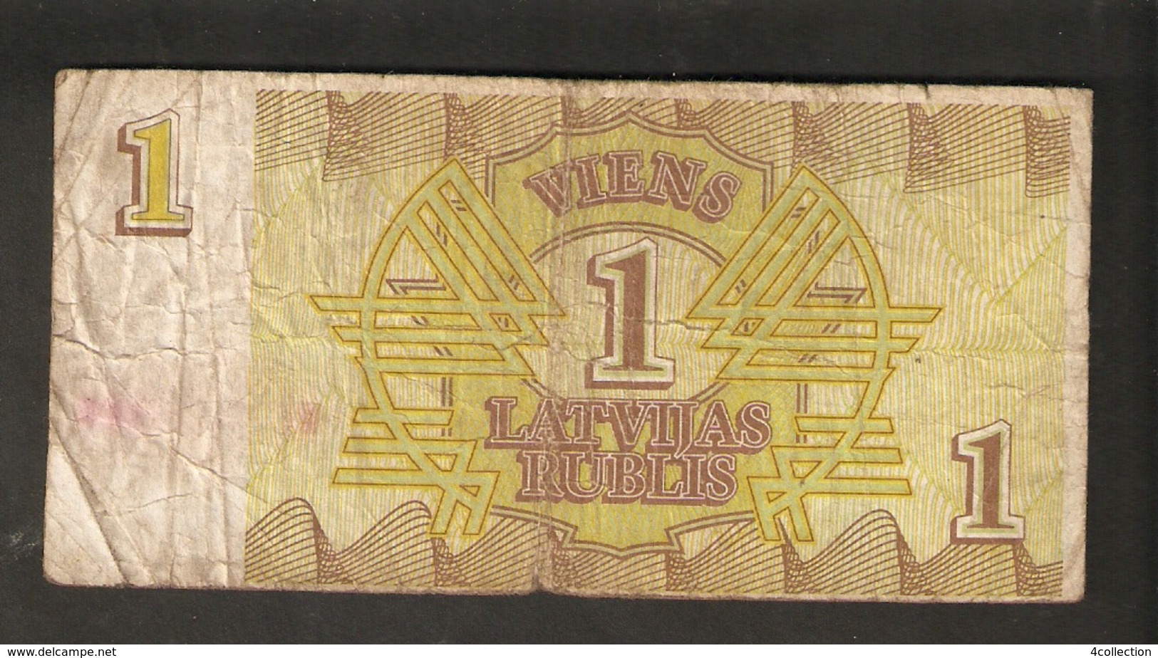 Pa. Latvia Lettland 1 Latvijas Rublis Latvian Ruble Rouble 1992 Ser. KC 338360 Banknote Repshe - Letland