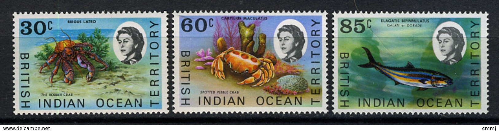 1968 - TERRITORIO BRITANNICO DELL'OCEANO INDIANO - Mi. Nr. 36/38 - NLH - (CW2427.44) - British Indian Ocean Territory (BIOT)