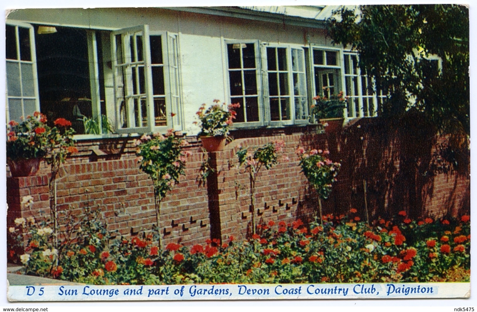 PAIGNTON : DEVEN COAST COUNTRY CLUB - SUN LOUNGE AND PART OF GARDENS / ADDRESS - CATFORD, BLACKLANDS ROAD (HUDDLESTON) - Paignton