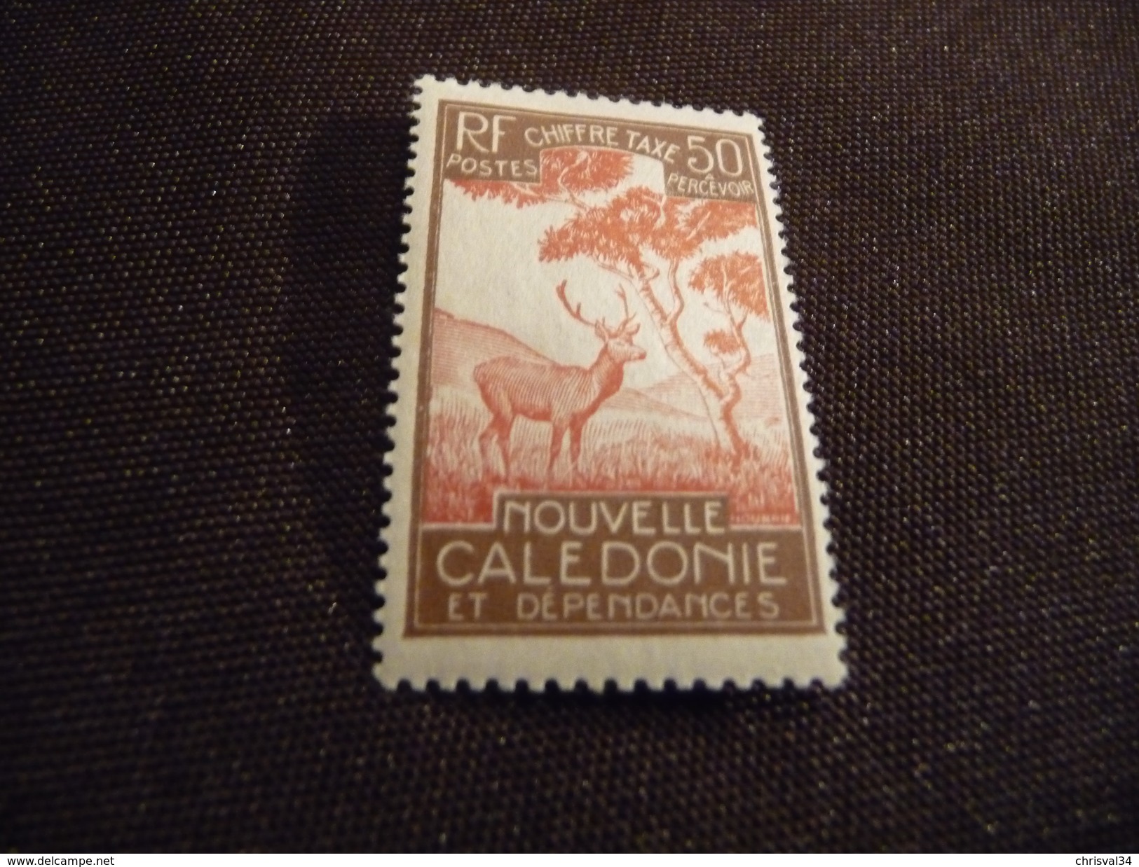 TIMBRE   NOUVELLE  CALEDONIE    TAXE   N  34     COTE  1,50  EUROS    NEUF  SG - Timbres-taxe