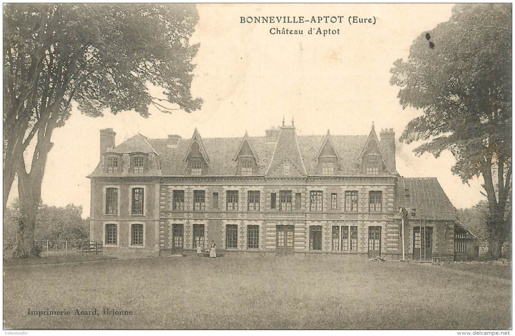 CPA FRANCE 27 "Bonneville Aptot, Le Chateau" - Autres & Non Classés