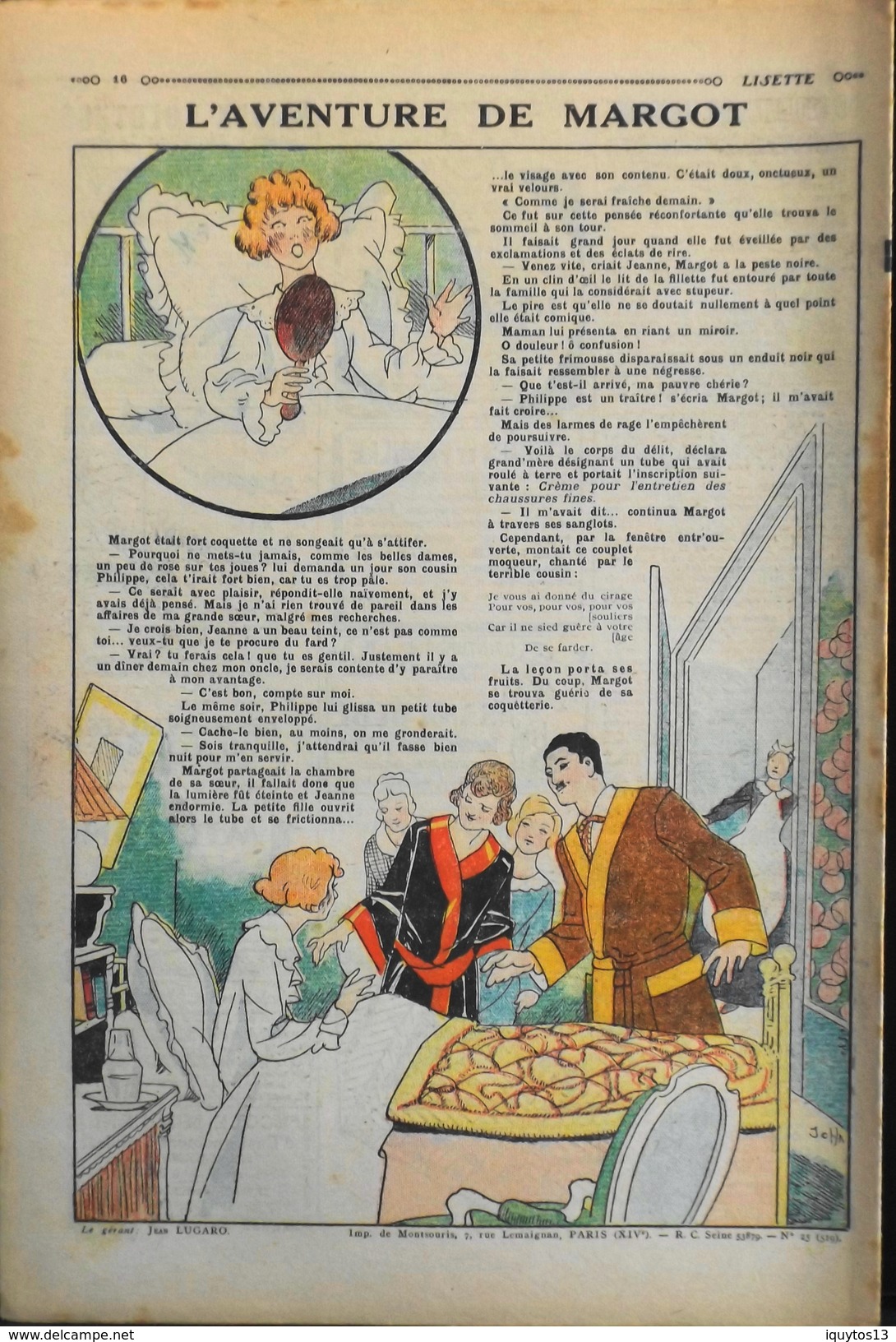LISETTE - Journal Des Fillettes - N° 25 - Onzième Année - Dimanche 21 Juin 1931 - En BE - Lisette