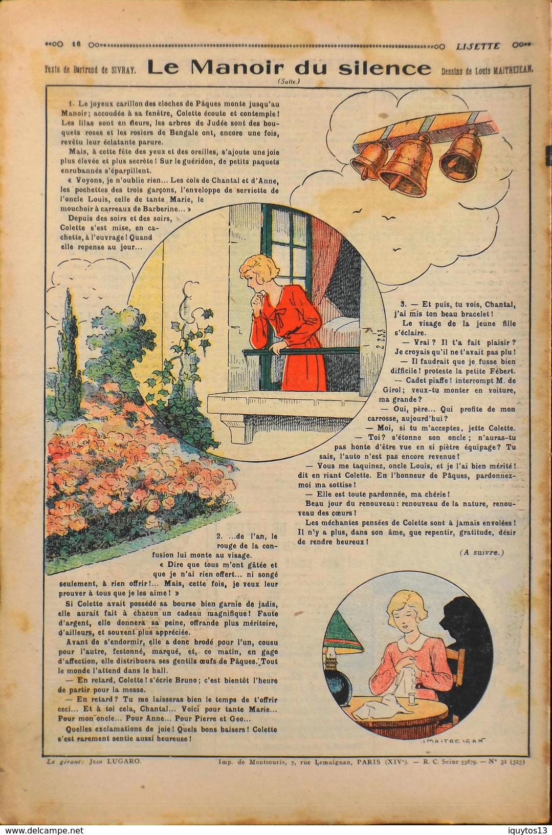 LISETTE - Journal Des Fillettes - N° 31 - Onzième Année - Dimanche 2 Août 1931 - En BE - Lisette