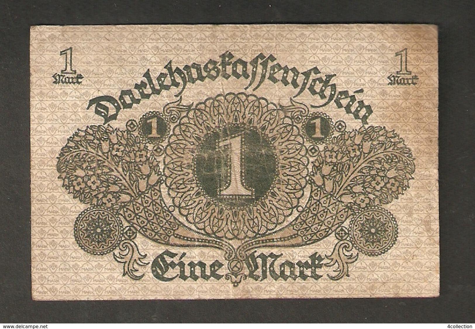 Pa. Germany Weimar Republic Darlehenskassenschein 1 MARK 1920 - # 477 . 474534 - 1 Mark