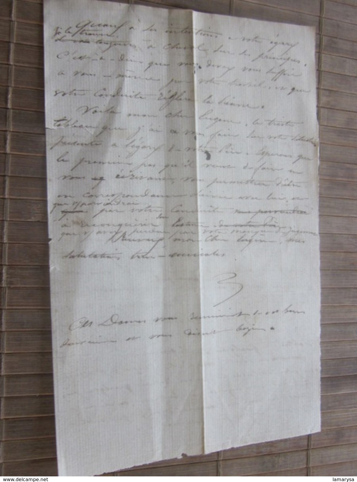 CANNES 19-9-1866 Manuscrit Bill Of Lading Connaissement  Lettre à Eugéne Capitaine Lire .... - Manuscrits