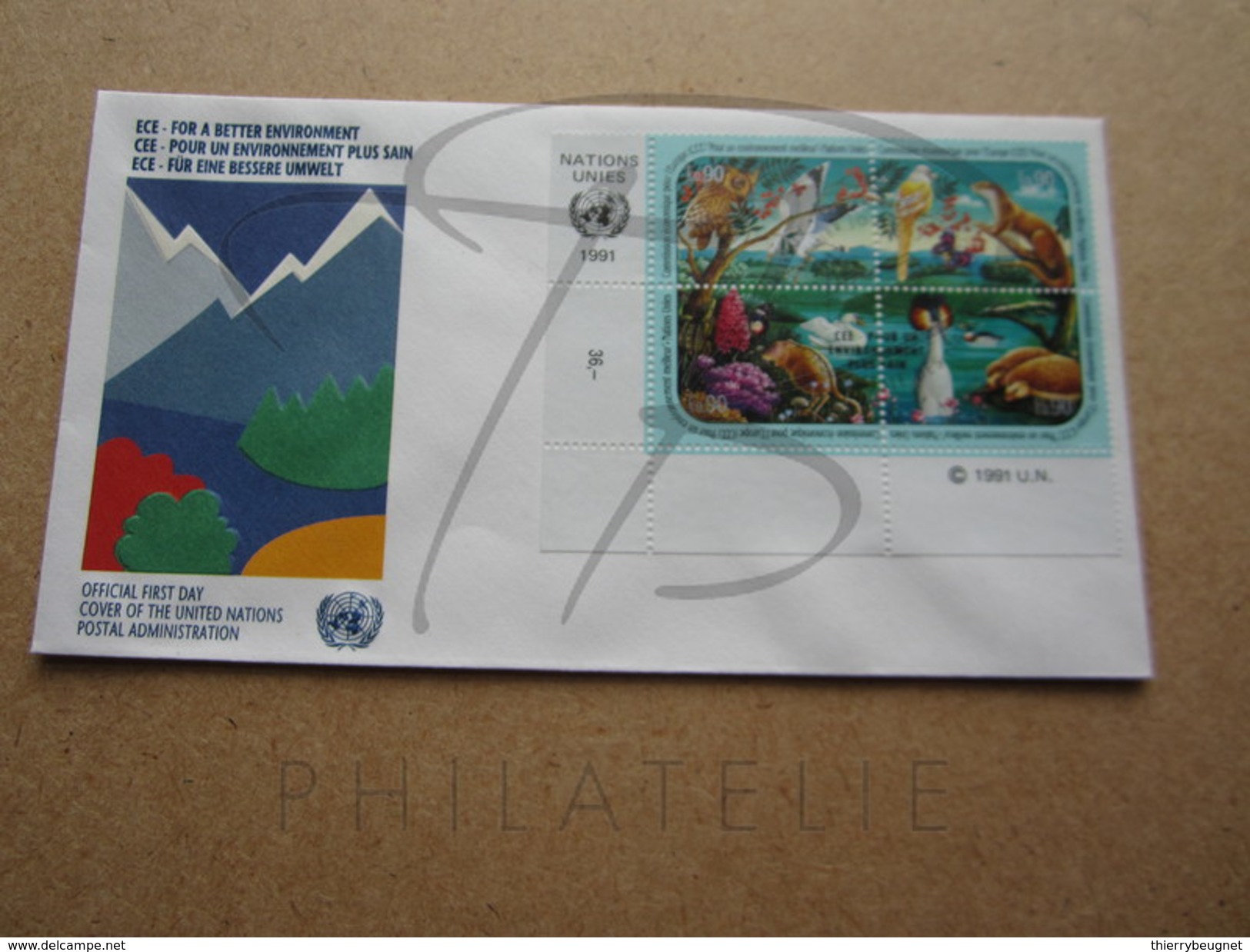 NATIONS UNIES GENEVE FDC N° 202 - 205 !!! - FDC
