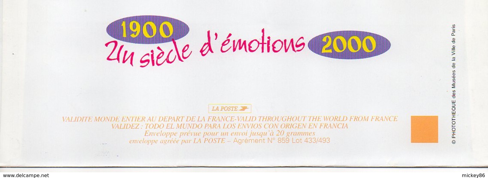 2000--PAP Repiqué " NADAR " -1900-200-Siècle D'émotions (1er Pas Sur La Lune)--flamme PERTUIS-84 - Prêts-à-poster:  Autres (1995-...)